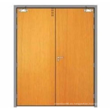 Venta de fábrica Varias puerta de entrada de madera de madera de madera con clasificación de incendio ampliamente utilizada para apartamento